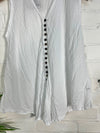 Full Button Sleeveless Vest
