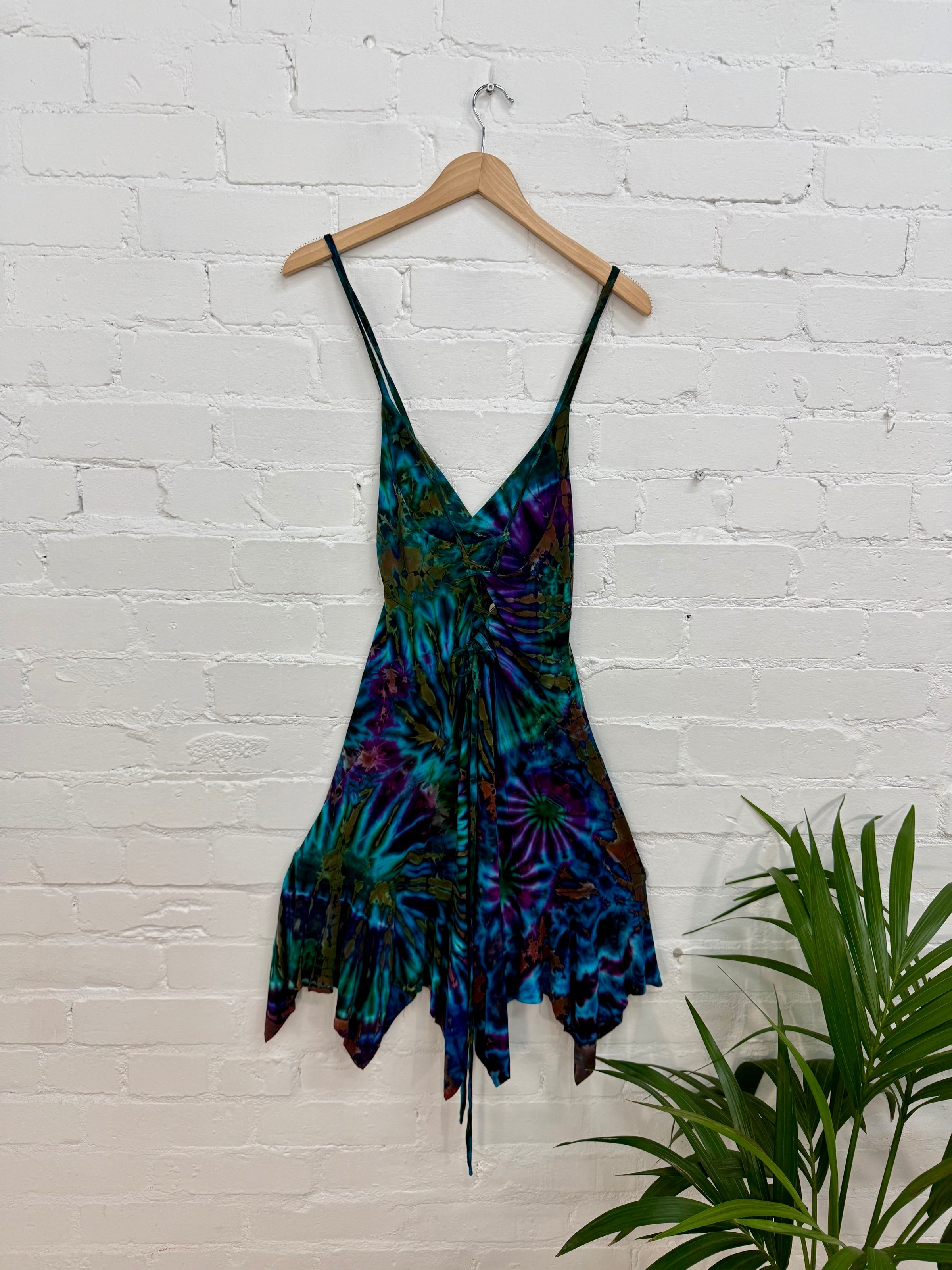 Tie Dye Strappy Sun Dress