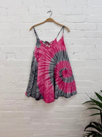 Tie Dye Long Flared Vest