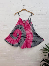 Tie Dye Long Flared Vest