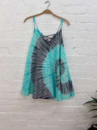 Tie Dye Long Flared Vest