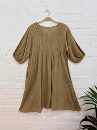 Short Sleeve Loose Midi Dress