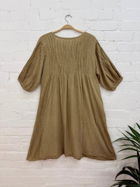 Short Sleeve Loose Midi Dress