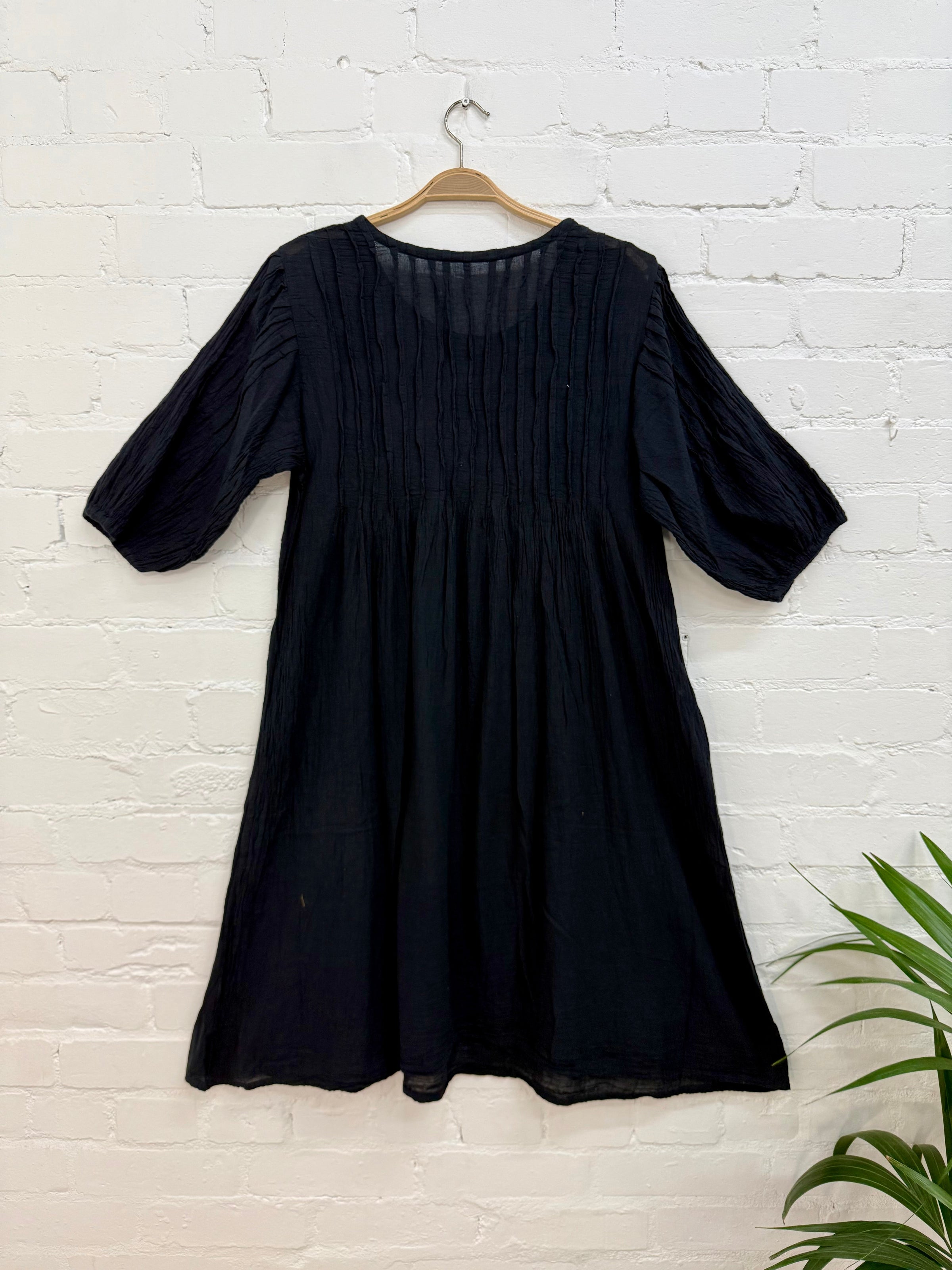 Short Sleeve Loose Midi Dress