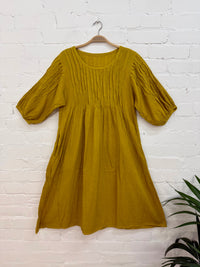 Short Sleeve Loose Midi Dress