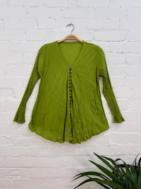 Full Button Long Sleeve Blouse