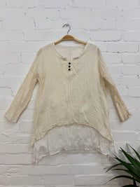 Layered Long Sleeve Top