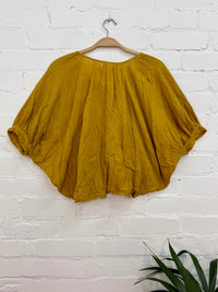 Loose Short Sleeve Blouse