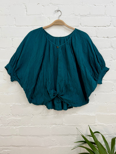 Loose Short Sleeve Blouse
