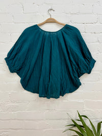 Loose Short Sleeve Blouse