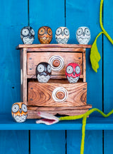 Set Of 7 Owls