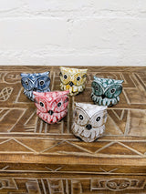 Set of Five Owls