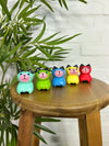 Set of 5 Bright Cats