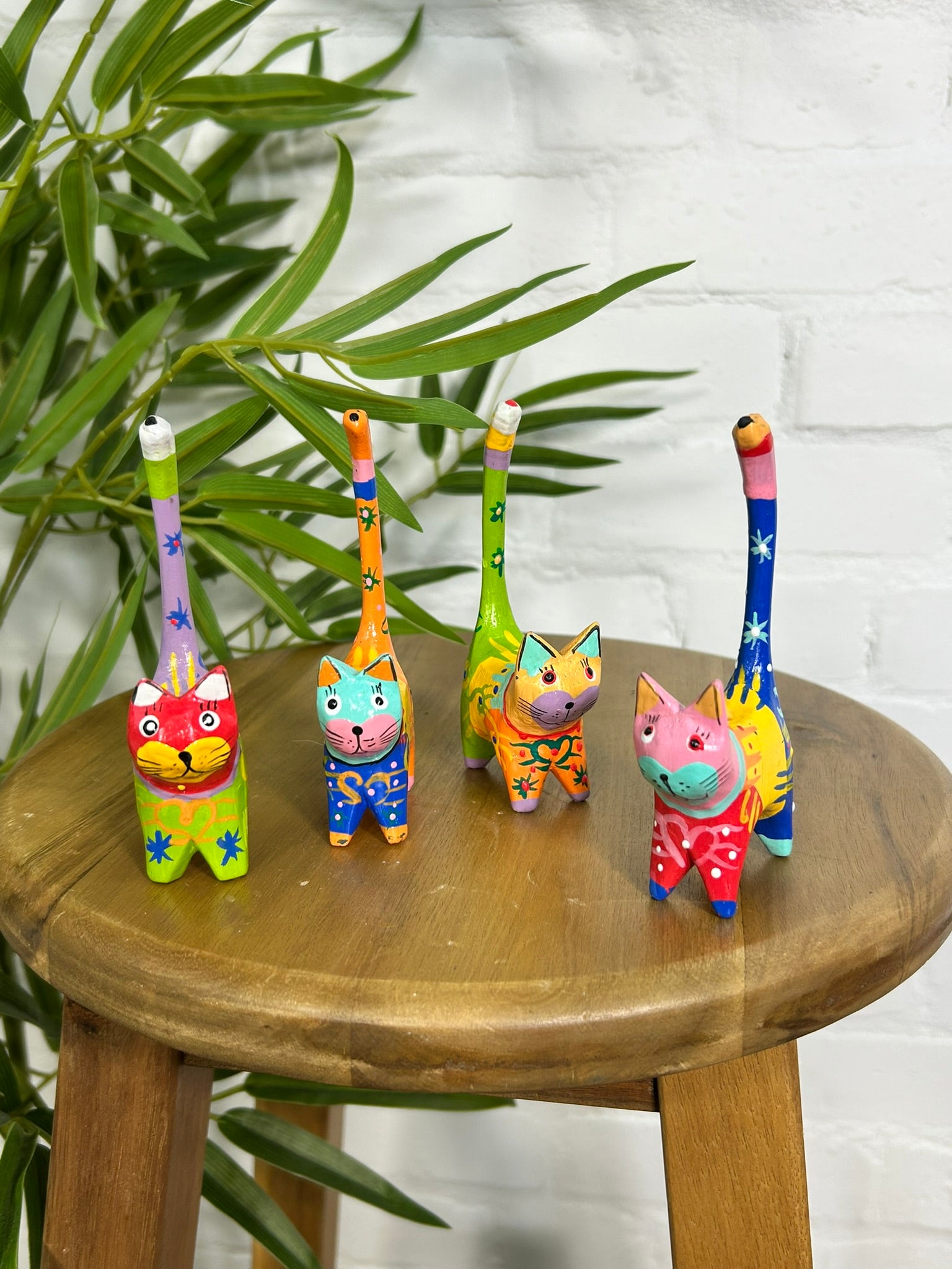Set of 4 Funky Cats