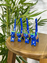 Set of 4 Blue Cats