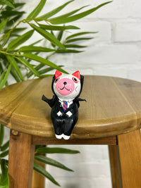 Dracula Cat Shelf Sitter