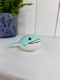 Smiling Wooden Whale