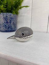 Smiling Wooden Whale