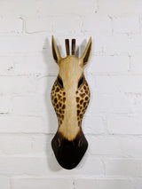 Spotty Giraffe Mask Wall Hanging