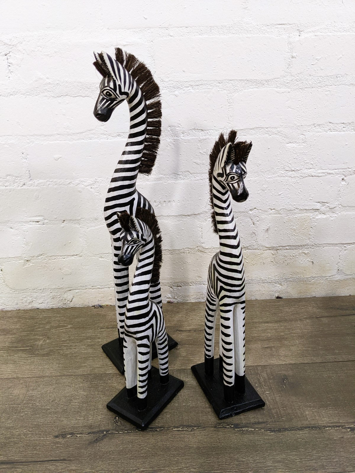 Set Of Three Zebras