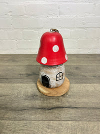 Hanging Mushroom Birdhouse