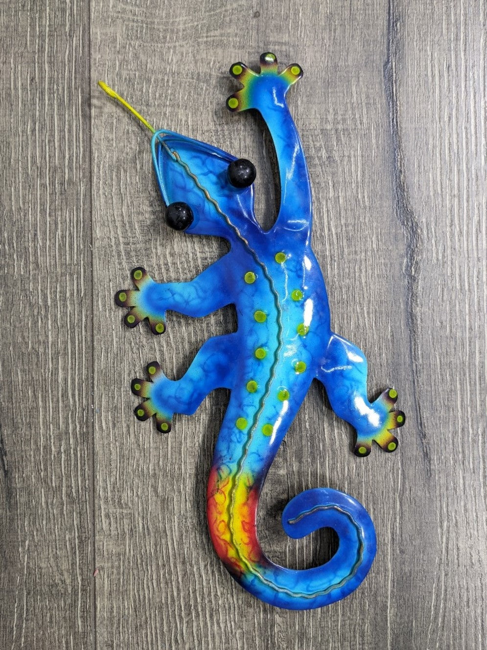 Small Metal Wall Gecko