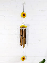 Sunflower Bamboo Windchime
