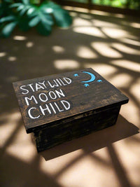 Wooden Box Stay Wild Moon Child