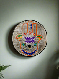 Round Hand Of Fatima Wall Plaque