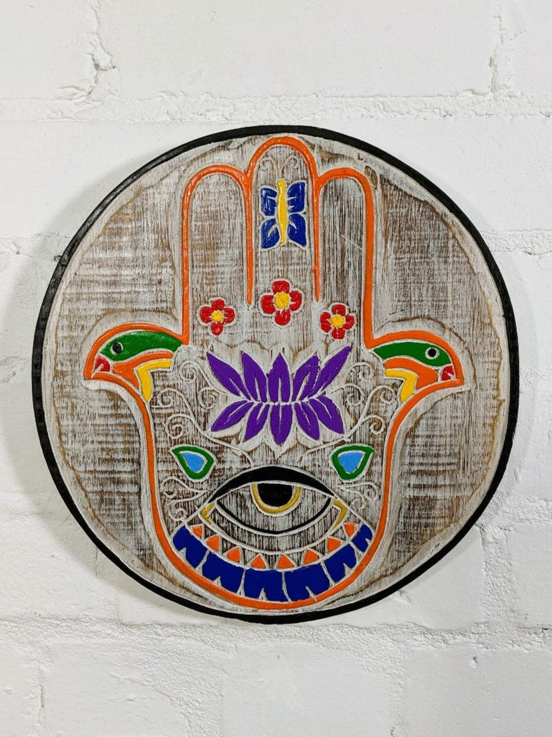 Round Hand Of Fatima Wall Plaque