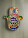 Hand Of Fatima Lotus Wall Plaque