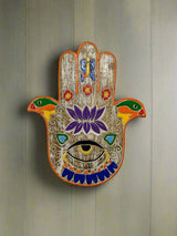 Hand Of Fatima Lotus Wall Plaque