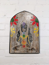Arched Yoga Chakra Plaque