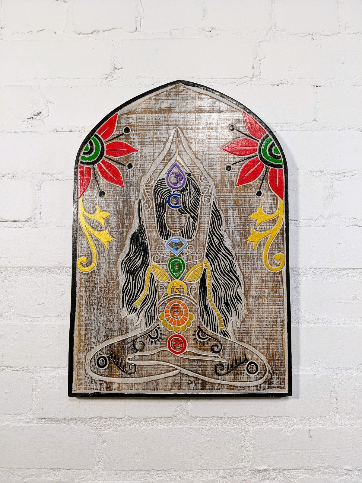 Arched Yoga Chakra Plaque
