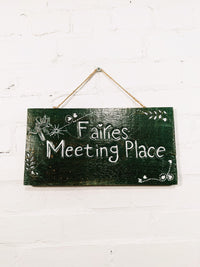 Fairies Meeting Place Wall Plaque