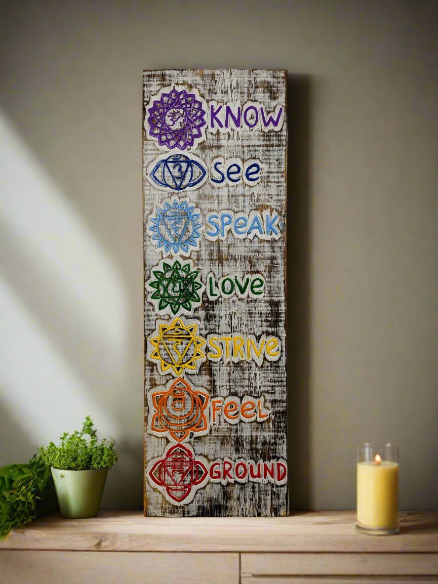 Chakra Word Wall Plaque