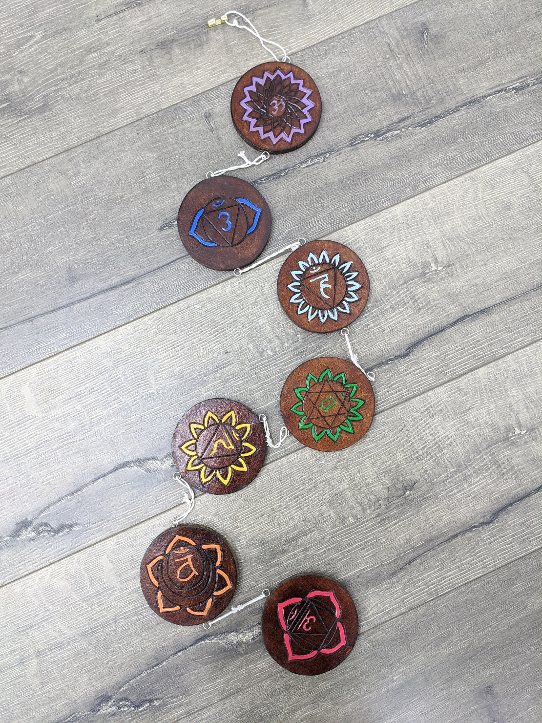 Hanging Wooden Chakra String