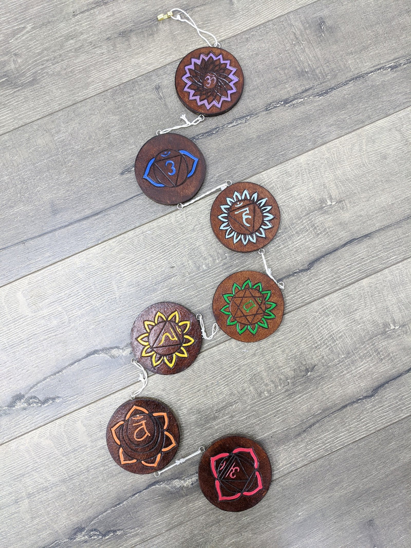 Hanging Wooden Chakra String
