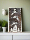 Hares & Moon Plaque