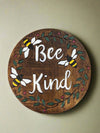 Round Bee Kind Plaque