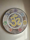 Round Om & Chakra Plaque