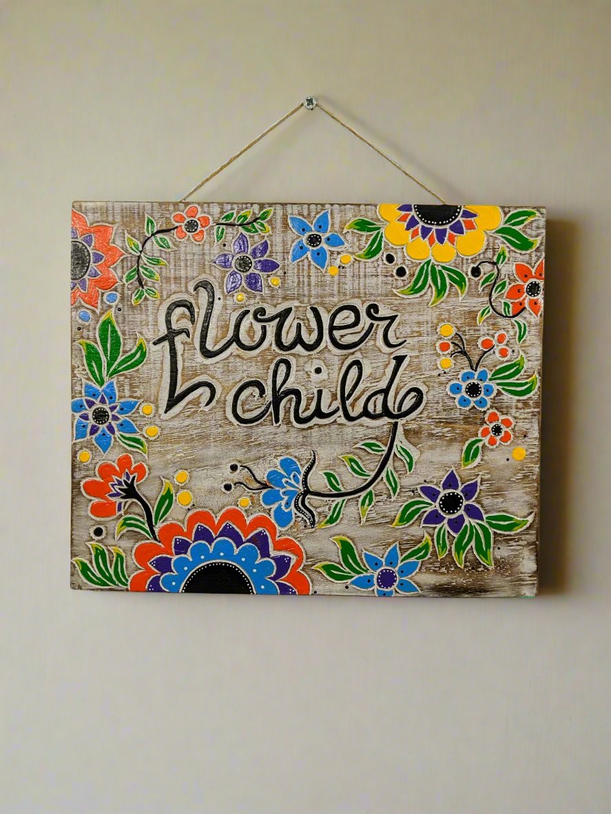 Flower Child Wall Plaque