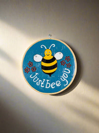 Just Bee You Round Wall Plaque