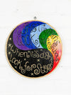 When It Rains... Round Wall Plaque