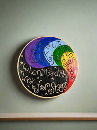 When It Rains... Round Wall Plaque