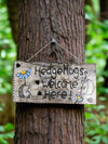 Hedgehogs Welcome Wall Plaque