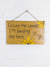 Feeding The Bees Wall Plaque
