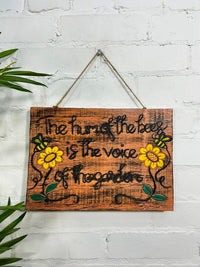 Hum Of The Bees Plaque