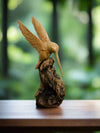 Hummingbird On Wood