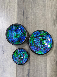 Set of 3 Round Mosaic Bowls
